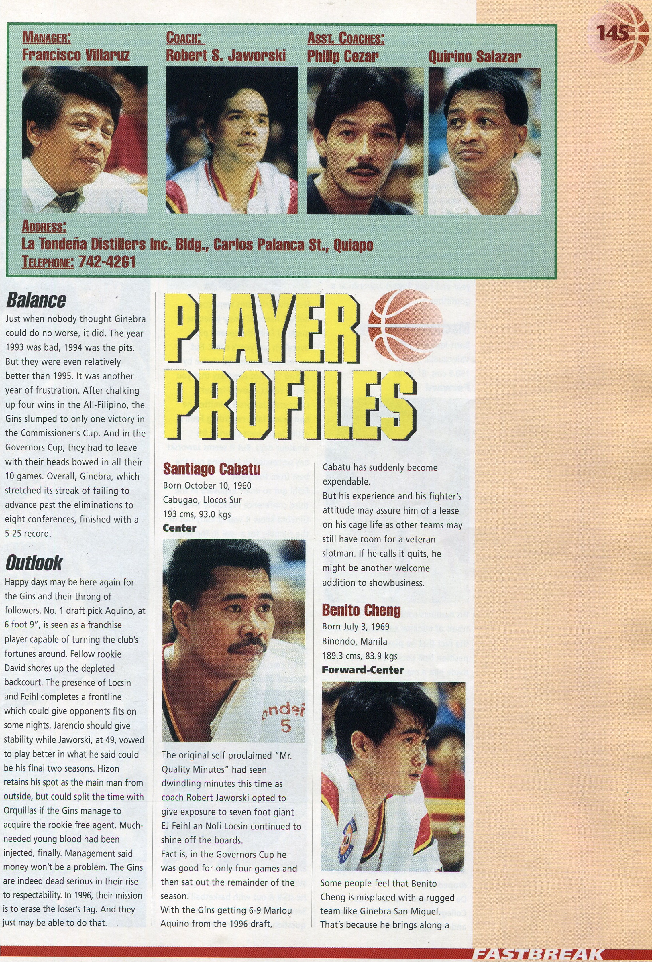 ginebra players 1995